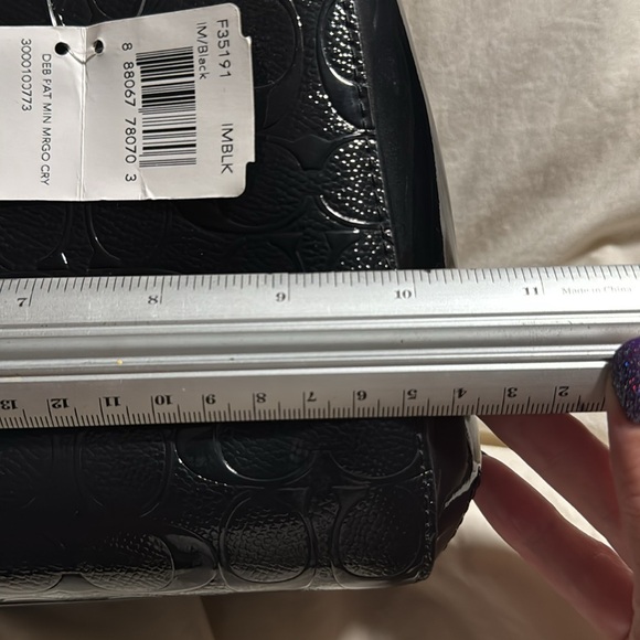 Brand New Shiny Black Coach Purse - Picture 8 of 13